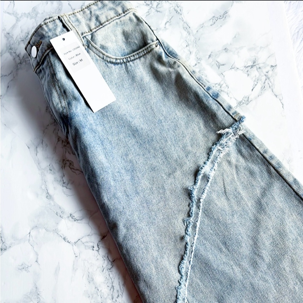 La’ Ros Asymmetrical Denim Skirt - Picture 3 of 11